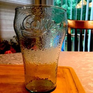 Coca Cola Light Green Frost Glass